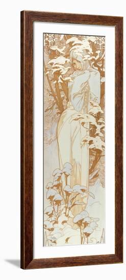 Winter-Alphonse Mucha-Framed Giclee Print