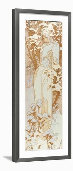 Winter-Alphonse Mucha-Framed Giclee Print