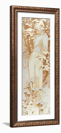 Winter-Alphonse Mucha-Framed Giclee Print