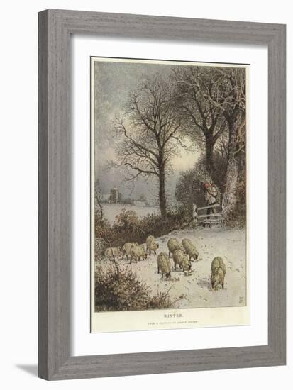 Winter-Myles Birket Foster-Framed Giclee Print