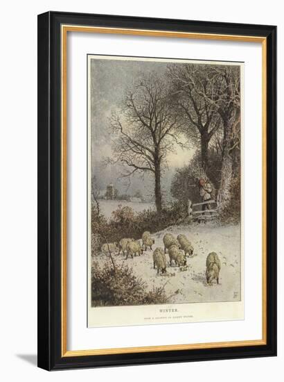 Winter-Myles Birket Foster-Framed Giclee Print
