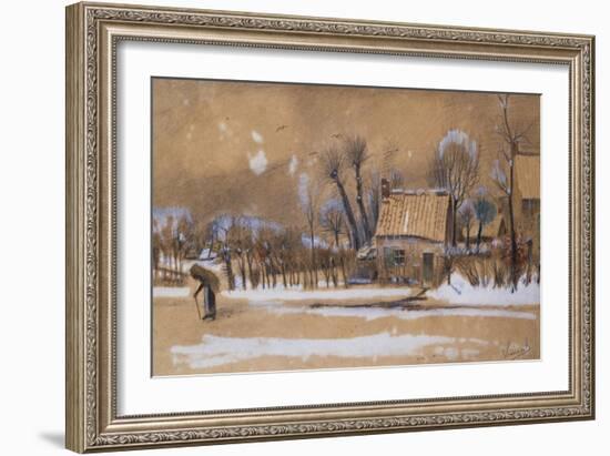 Winter-Vincent van Gogh-Framed Giclee Print