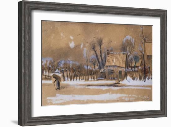 Winter-Vincent van Gogh-Framed Giclee Print