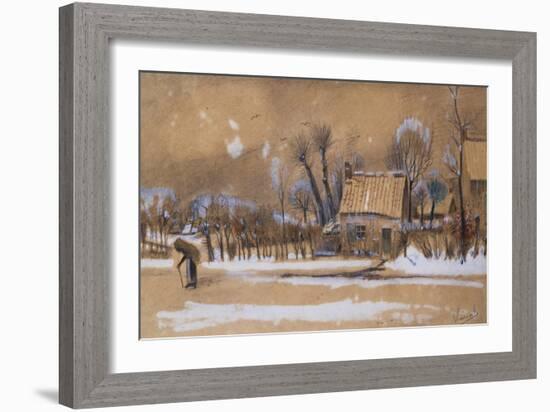 Winter-Vincent van Gogh-Framed Giclee Print