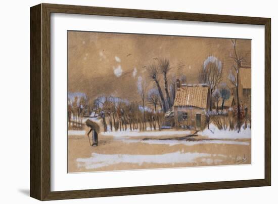 Winter-Vincent van Gogh-Framed Giclee Print