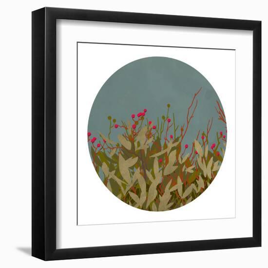 Winterberry Bush II-Jacob Green-Framed Art Print