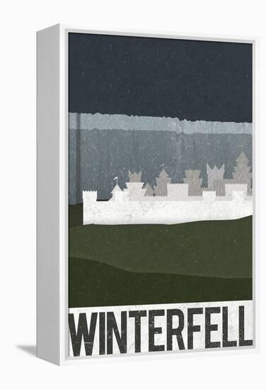 Winterfell Retro Travel-null-Framed Stretched Canvas