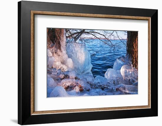 Winterimpression Am Schaalsee-Thomas Ebelt-Framed Photographic Print