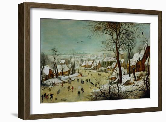 Winterlandscape (1601)-Pieter Brueghel the Younger-Framed Giclee Print