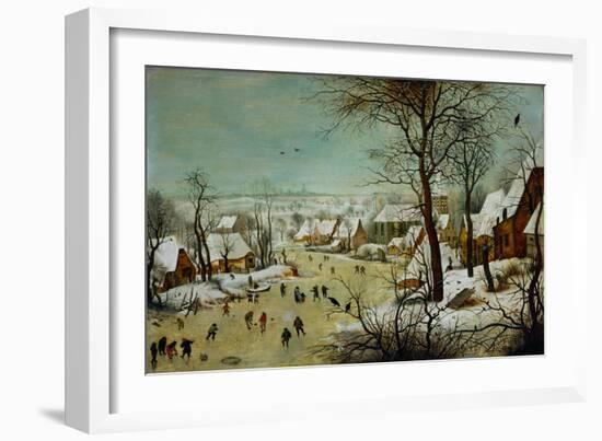 Winterlandscape (1601)-Pieter Brueghel the Younger-Framed Giclee Print