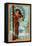 Winterplace, West Virginia - Art Nouveau Skier-Lantern Press-Framed Stretched Canvas