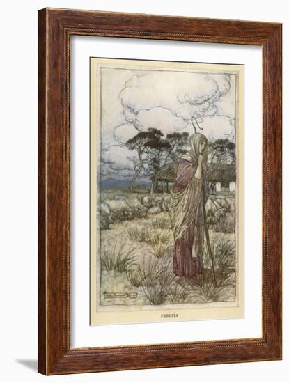 Winters Tale - Perdita-Arthur Rackham-Framed Art Print