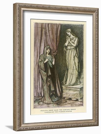 Winters Tale - Statue-Arthur Rackham-Framed Premium Giclee Print