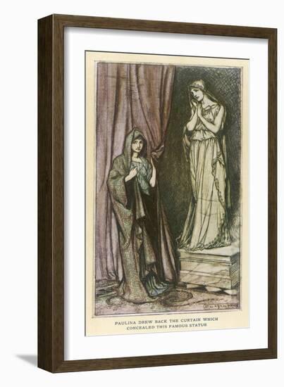 Winters Tale - Statue-Arthur Rackham-Framed Premium Giclee Print