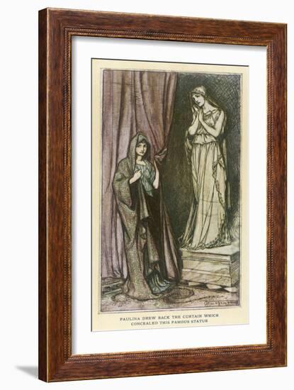 Winters Tale - Statue-Arthur Rackham-Framed Art Print