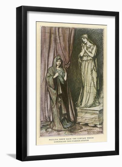 Winters Tale - Statue-Arthur Rackham-Framed Art Print