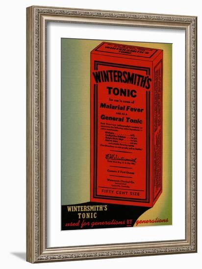 Wintersmith's Tonic-Curt Teich & Company-Framed Art Print