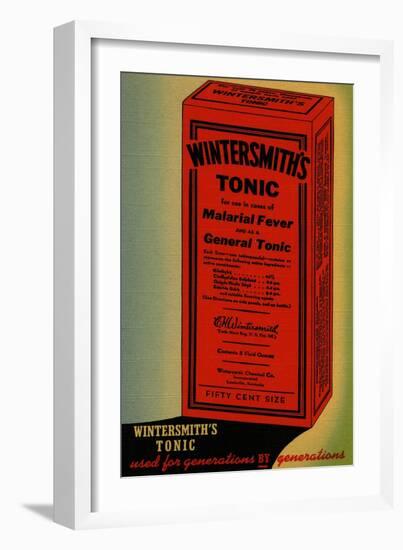 Wintersmith's Tonic-Curt Teich & Company-Framed Art Print