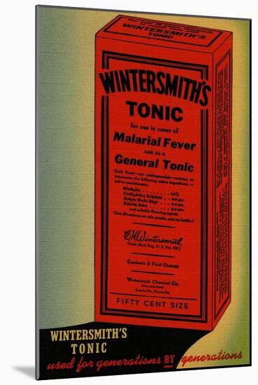 Wintersmith's Tonic-Curt Teich & Company-Mounted Art Print