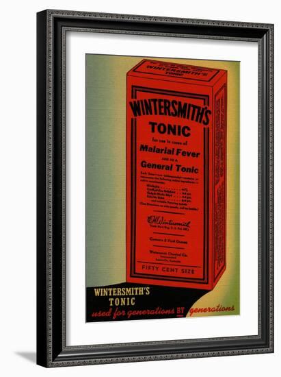 Wintersmith's Tonic-Curt Teich & Company-Framed Art Print