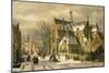 Winterszene an einer Kirche-Willem Koekkoek-Mounted Giclee Print