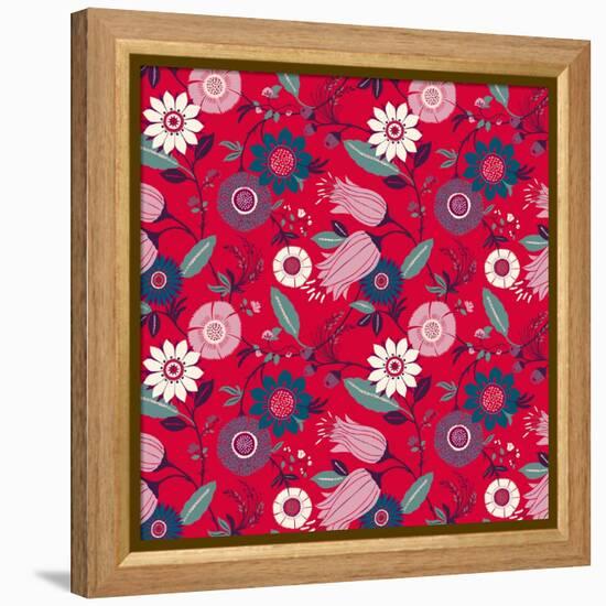 Wintertime Floral-null-Framed Premier Image Canvas