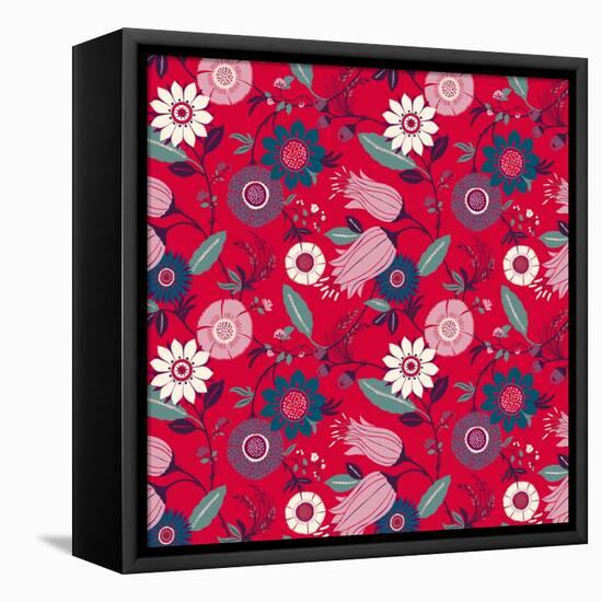 Wintertime Floral-null-Framed Premier Image Canvas