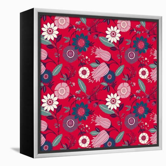 Wintertime Floral-null-Framed Premier Image Canvas