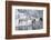 Wintertime, Hideout Ranch, Wyoming. Horses crossing Shell Creek-Darrell Gulin-Framed Photographic Print