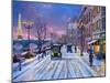 Wintertime in Paris-Dominic Davison-Mounted Art Print