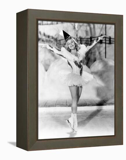 Wintertime, Sonja Henie, 1943-null-Framed Stretched Canvas