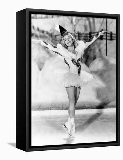 Wintertime, Sonja Henie, 1943-null-Framed Stretched Canvas