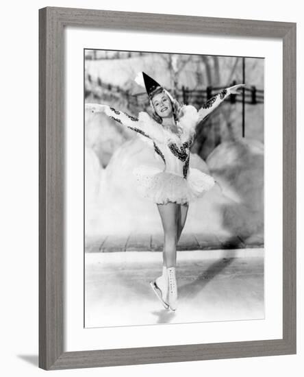 Wintertime, Sonja Henie, 1943-null-Framed Photo