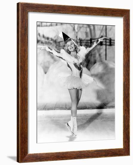 Wintertime, Sonja Henie, 1943-null-Framed Photo