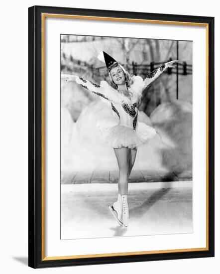 Wintertime, Sonja Henie, 1943-null-Framed Photo