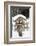 Wintry Birdhouse with Christmas Bulbs-Andrea Haase-Framed Photographic Print