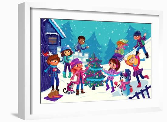 Wintry Days - Jack & Jill-Tatevik Avakyan-Framed Giclee Print