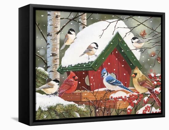 Wintry Feast-William Vanderdasson-Framed Premier Image Canvas