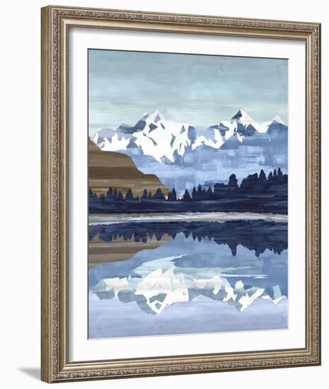 Wintry Peak-null-Framed Giclee Print
