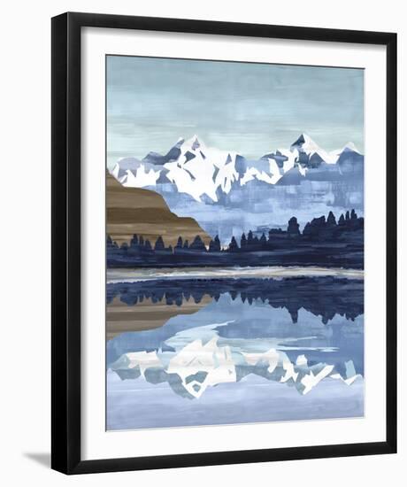 Wintry Peak-null-Framed Giclee Print