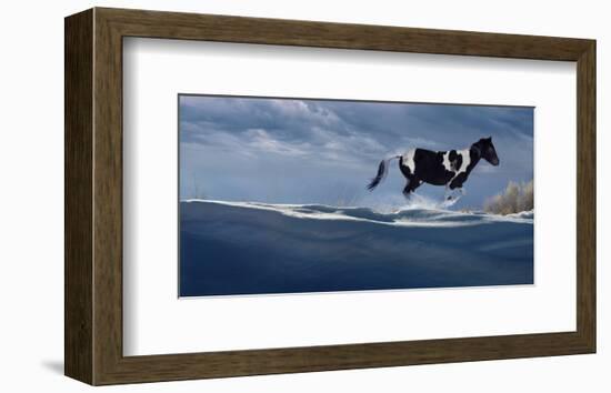 Wintry Runner-Steve Hunziker-Framed Art Print