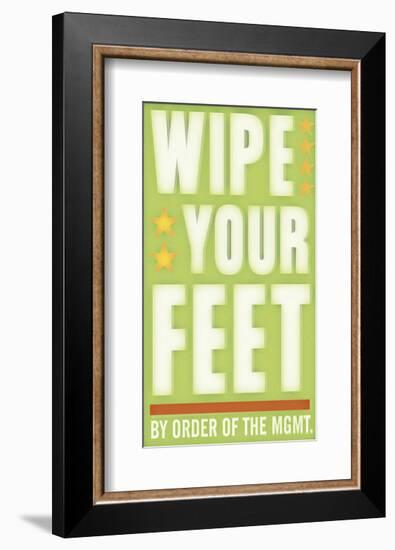 Wipe Your Feet-John W^ Golden-Framed Art Print