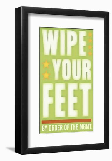 Wipe Your Feet-John W^ Golden-Framed Art Print