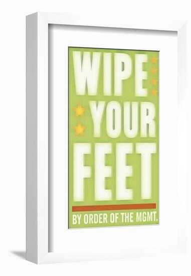 Wipe Your Feet-John W^ Golden-Framed Art Print