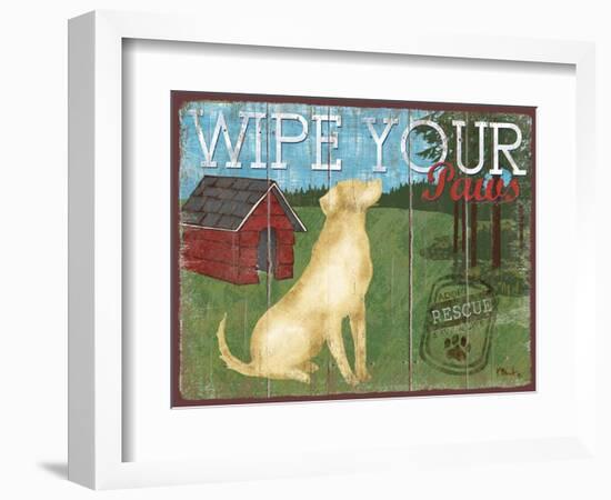 Wipe Your Paws-Paul Brent-Framed Art Print