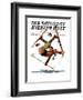 "Wipeout on Skis," Saturday Evening Post Cover, March 3, 1928-Eugene Iverd-Framed Giclee Print
