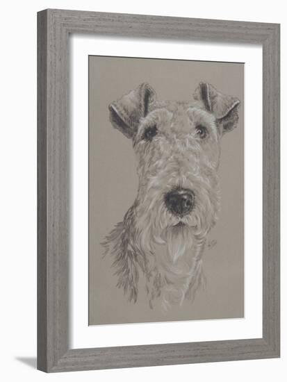 Wire Fox Terrier-Barbara Keith-Framed Giclee Print