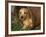 Wire Haired Dachshund, Portrait in Wooden Barrel-Lynn M. Stone-Framed Photographic Print