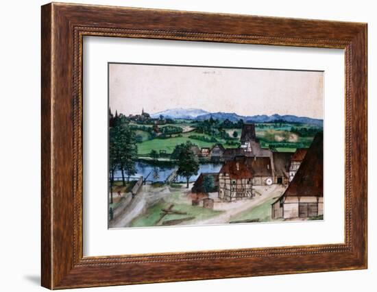 Wire Producing Mill-Albrecht Dürer-Framed Art Print