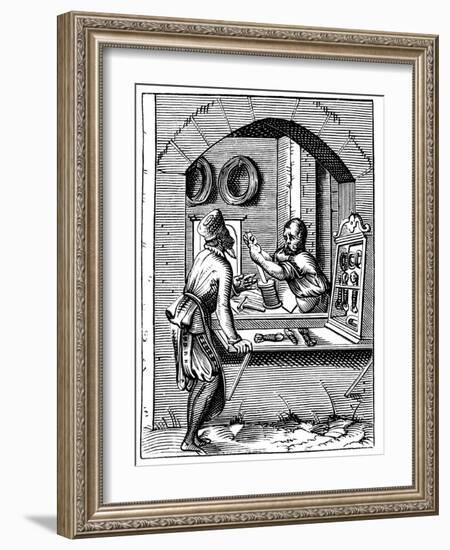 Wire Worker, 16th Century-Jost Amman-Framed Giclee Print